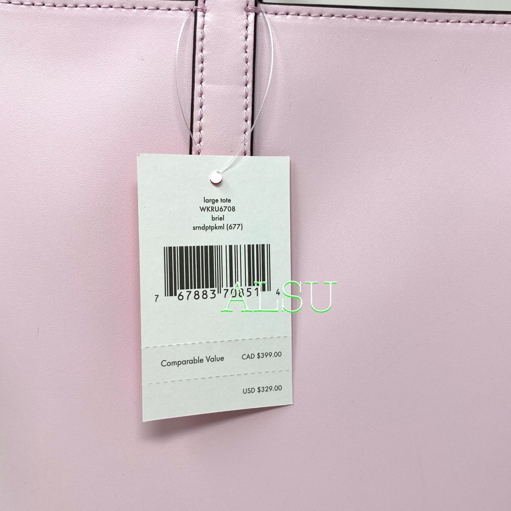 Kate ♠️ Spade Briel Large Tote Leather Pink - Picture 3 of 11